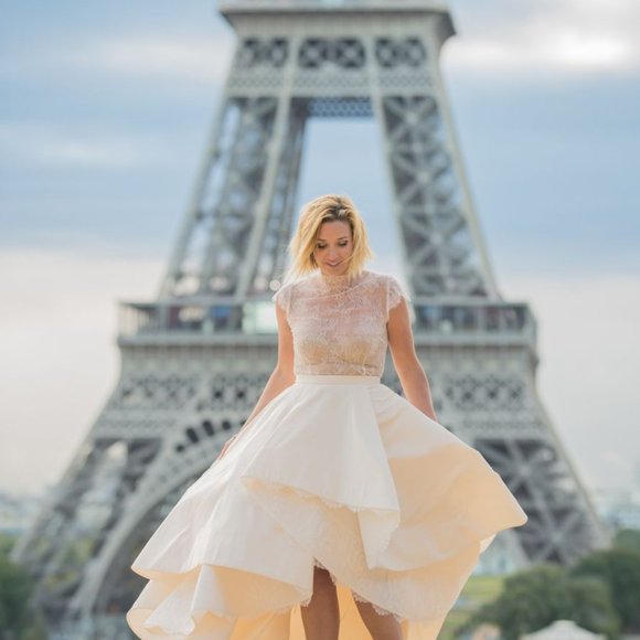 SOLD! Unaltered Rivini Martinique Wedding Dress - Picture 1 of 7